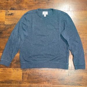 Jos. A Bank 1905 Tailored Fit Crew Neck Sweater/Sweatshirt Gray Medium Cotton